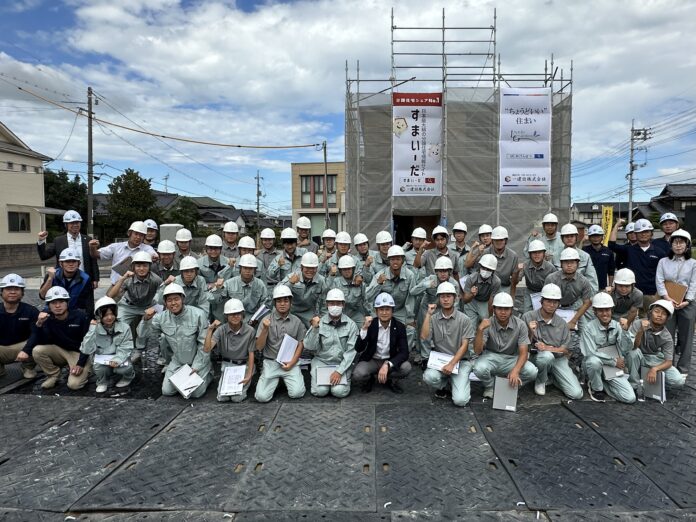【一建設株式会社】「岡山県立水島工業高等学校」建築科1年生40名を対象に木造住宅の建築現場見学会と住宅設計体験会を10月20日に開催のメイン画像