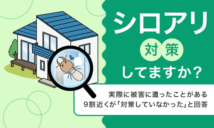 【シロアリ対策してますか？】実際に被害に遭ったことがある9割近くが「対策していなかった」と回答のメイン画像