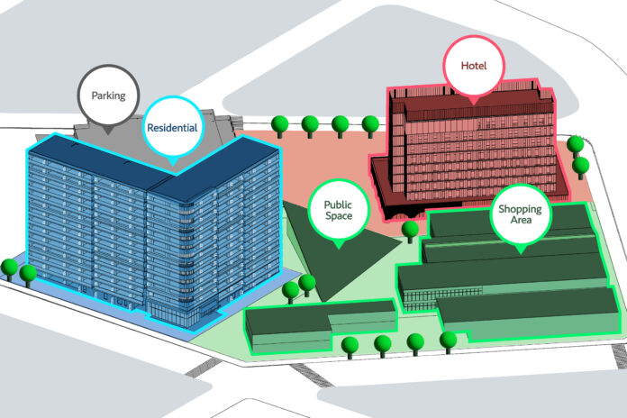 （仮称）帯広駅南口再開発プロジェクト、2028年春に開業予定。マンション、ホテル、商業施設を含めた2万5,000㎡の街区へ。のメイン画像