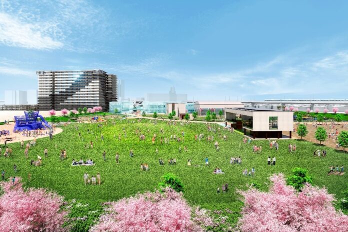 大阪府堺市水賀池公園整備事業　約6.5haの公園商業住宅複合開発始動！南海泉北線「深井駅」徒歩3分、新しい公園、新しいお店、新しい住まい323世帯の「人が輝き物語が生まれる街」が誕生します。のメイン画像