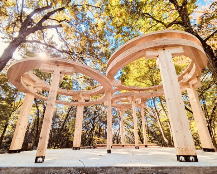 エヌ・シー・エヌ、非住宅木造建築フェア展示躯体を「Wood Structure Artの森」に寄贈のメイン画像