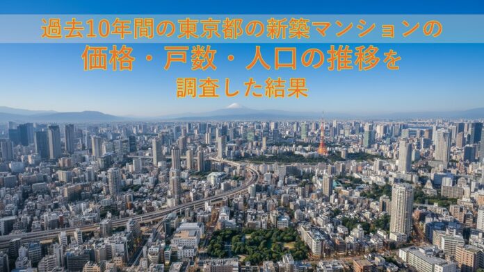 10年で2.27倍まで上昇した東京23区の新築マンション！過去１０年の東京都の価格・戸数・人口の推移を調査した結果のメイン画像