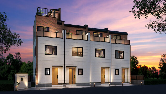 【日本初】ＪＦＥ フレームキットを採用した次世代型テラスハウス開発を開始のメイン画像