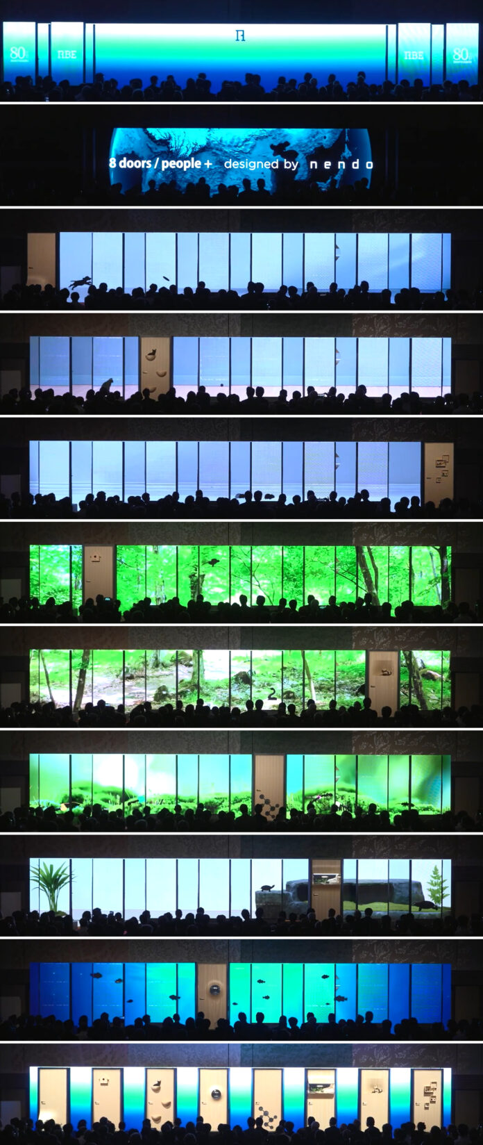 阿部興業（ABE） 創業80 周年記念式典でnendo デザインのドア「8 doors / people +」をRhizomatiks × ABE による特別演出で披露のメイン画像