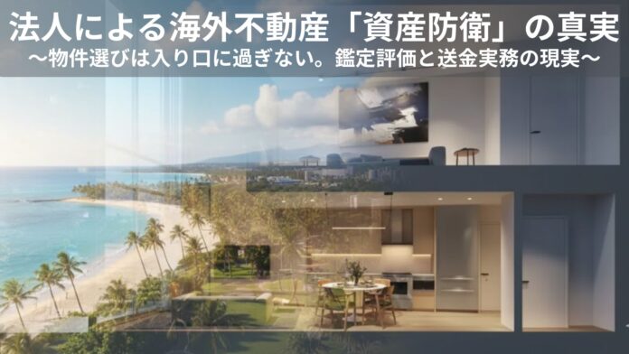 法人の海外不動産節税を完結させる「実務支援サービス」をリリース。資産防衛の新基準を提唱のメイン画像