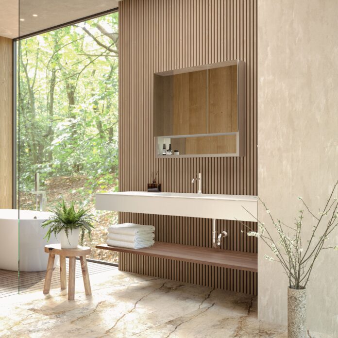 【住宅設備機器ブランドCrafree】壁に浮かぶ洗面台「Lavitas（ラヴィタス）」に壁付け水栓モデルが登場。72通りの組み合わせでオーダーメイド感覚の洗面空間を実現。のメイン画像