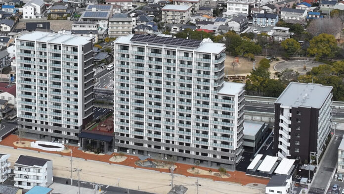 ライフデザイン・カバヤは大型複合コミュニティ「風の野 学南」における分譲・賃貸マンションの2棟の施工を担当しましたのメイン画像