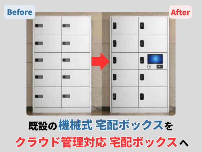 既存宅配ボックスの鍵をスマートロック化：「くじらスマート宅配ボックス リプレイスパッケージ」の追加対応開発を開始のメイン画像