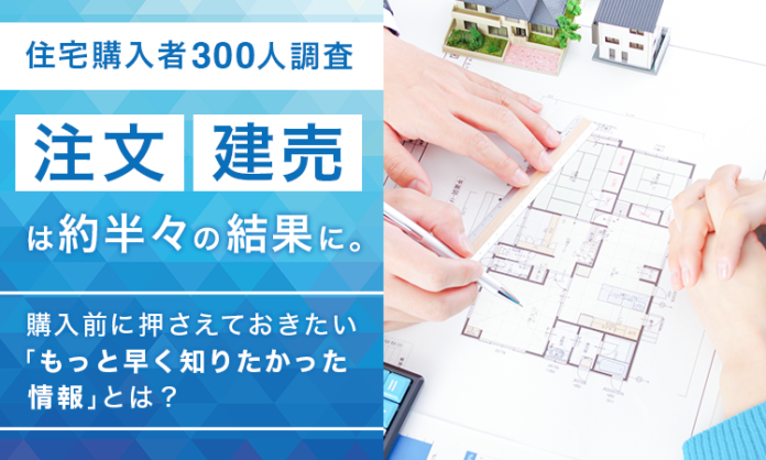 【住宅購入者300人調査】注文・建売は約半々の結果に。購入前に押さえておきたい「もっと早く知りたかった情報」とは？のメイン画像