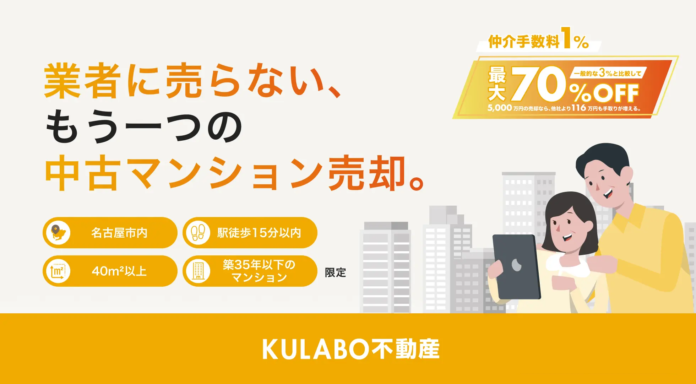 リノベ希望者が集まるから「価値が伝わり、高く売れる」。中古マンション売却に「リノベのプロ」という新しい選択肢。KULABO不動産が仲介手数料1.0％〜の不動産サービスを開始のメイン画像