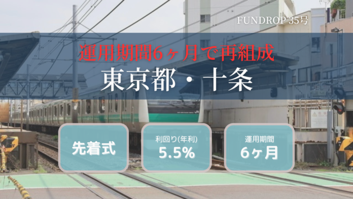 FUNDROP 35号ファンドの運用期間が終了、償還および当初想定利回り5.5%の分配を完了のメイン画像